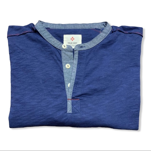 True Grit Other - True Grit Heritage Slub Long Sleeve Henley Sz. L